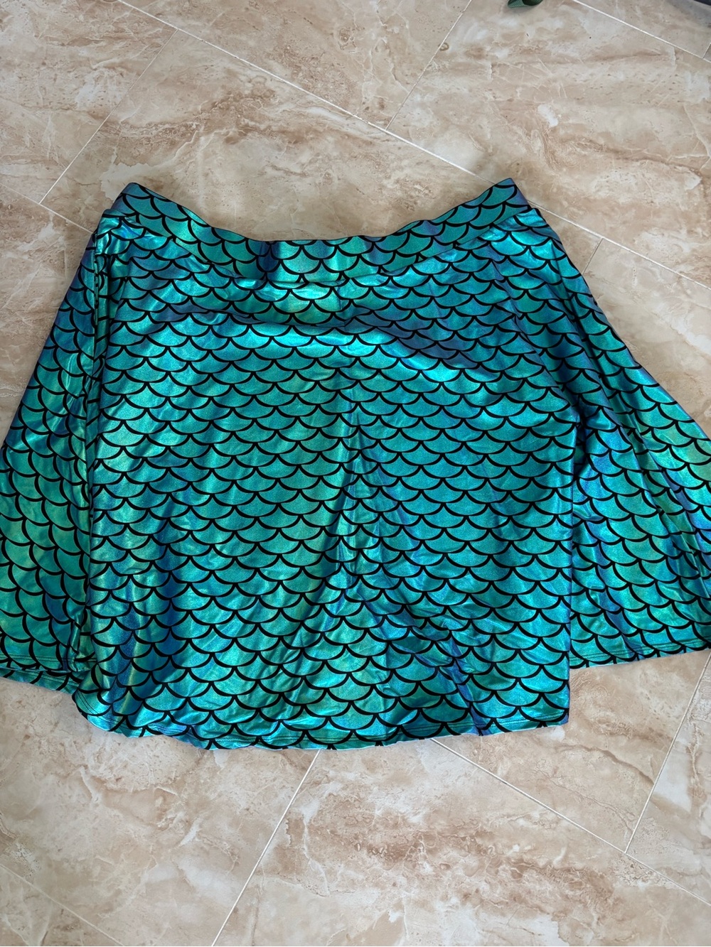 Torrid Disney little mermaid Iridescent Scale Skater Skirt 3X cosplay vacation - Picture 5 of 7